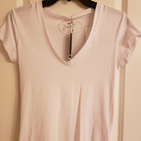 Poof! Tops - NWT Poof white v neck shirt